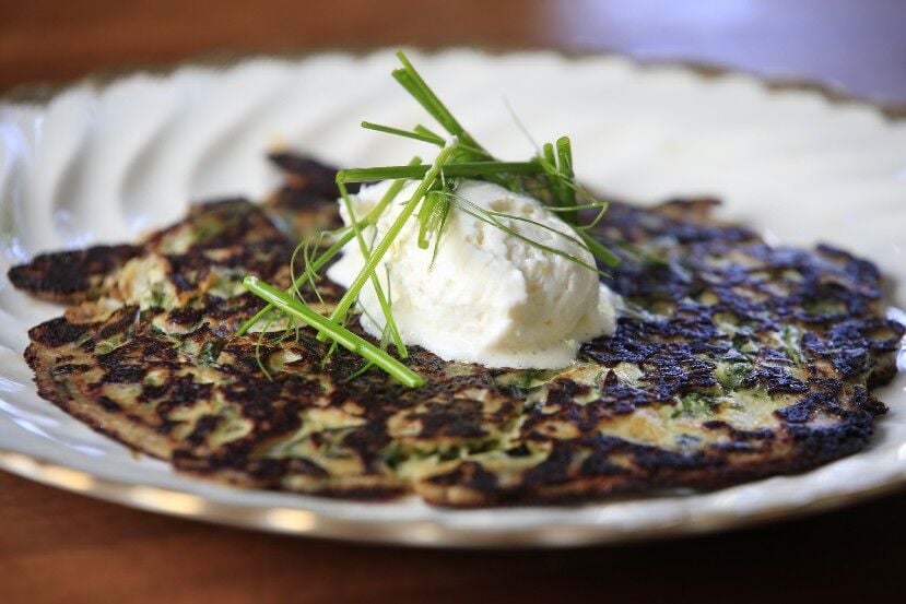 Carmelo's chard pancake